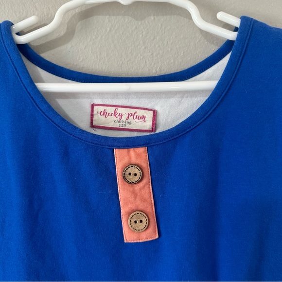 Cheeky Plum Annistyn Knit Ruffle Kids Dress in Tangelo Size 12 years - Picture 5 of 7